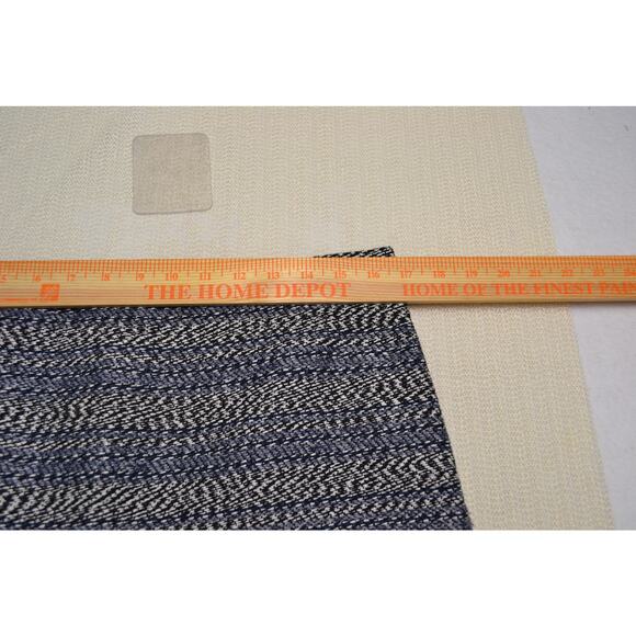 J. Crew Blue Black White Textured Tweed Lined Mini Skirt Raw Fringe Hem 12P - Picture 7 of 8